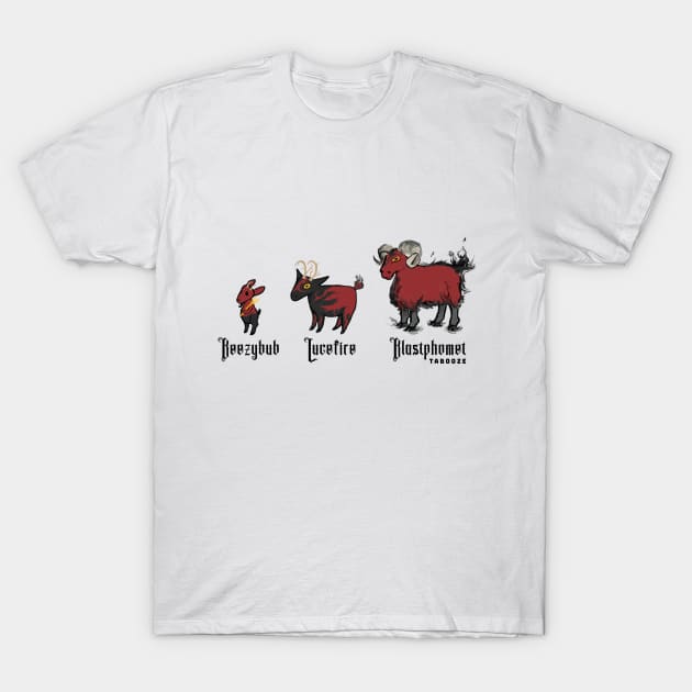 Satan's Evolutions T-Shirt by Tabooze Podcast